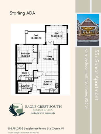 Floorplan of Eagle Crest South, Assisted Living, La Crosse, WI 19