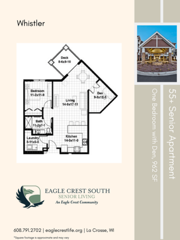 Floorplan of Eagle Crest South, Assisted Living, La Crosse, WI 20