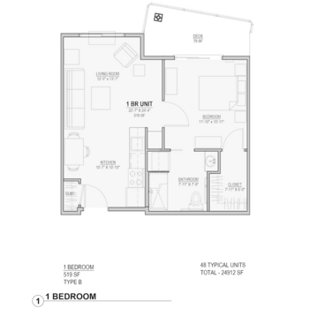 Floorplan of Fieldstone Cooper Point, Assisted Living, Olympia, WA 1