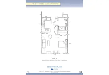 Floorplan of Fieldstone Place, Assisted Living, Clarksville, TN 7