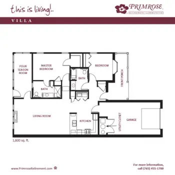 Floorplan of Kokomo Primrose, Assisted Living, Kokomo, IN 5