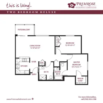 Floorplan of Kokomo Primrose, Assisted Living, Kokomo, IN 6