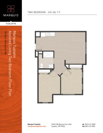 Floorplan of Marquis Tualatin Assisted Living, Assisted Living, Tualatin, OR 1