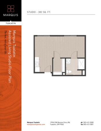 Floorplan of Marquis Tualatin Assisted Living, Assisted Living, Tualatin, OR 4