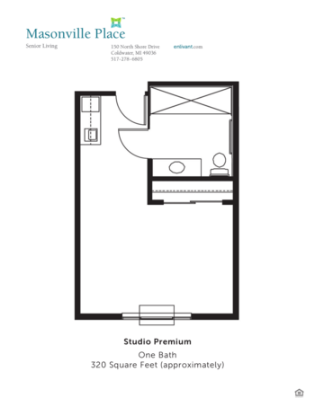 Floorplan of Masonville Place, Assisted Living, Coldwater, MI 2