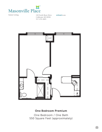 Floorplan of Masonville Place, Assisted Living, Coldwater, MI 4