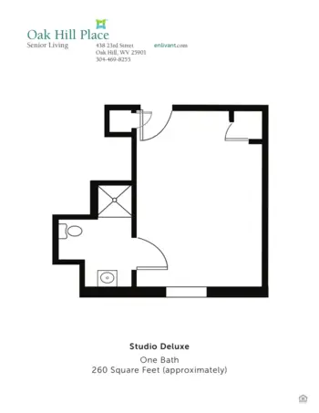 Floorplan of Oak Hill Place, Assisted Living, Oak Hill, WV 2