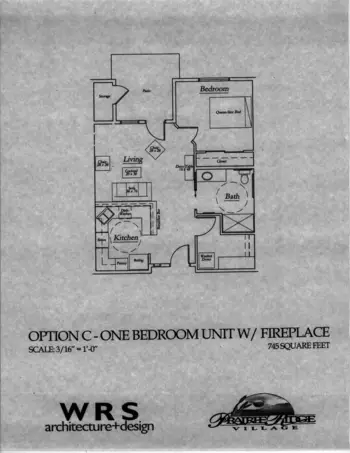 Floorplan of Prairie Ridge Village, Assisted Living, Glasgow, MT 3
