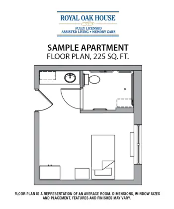 Floorplan of Royal Oak House, Assisted Living, Royal Oak, MI 1