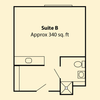 Floorplan of Senior Suites of Urbandale, Assisted Living, Urbandale, IA 3