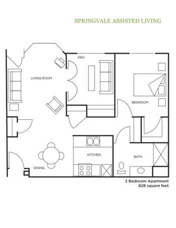 Floorplan of Springvale Assisted Living, Assisted Living, Humboldt, IA 2