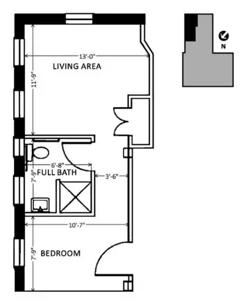Floorplan of The Gary Residence, Assisted Living, Montpelier, VT 6