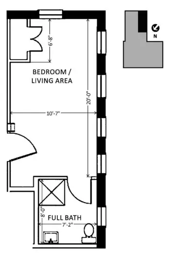 Floorplan of The Gary Residence, Assisted Living, Montpelier, VT 7