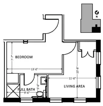 Floorplan of The Gary Residence, Assisted Living, Montpelier, VT 9
