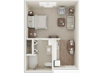 Floorplan of The Shores at Clear Lake Senior Living, Assisted Living, Houston, TX 1