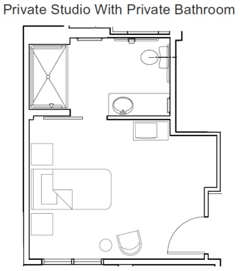 Floorplan of Washington Gardens, Assisted Living, Memory Care, Tigard, OR 1