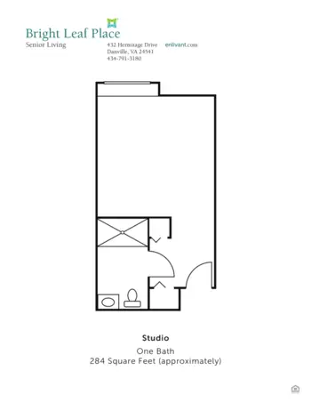 Floorplan of Bright Leaf Place, Assisted Living, Memory Care, Danville, VA 1