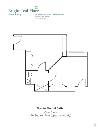 Floorplan of Bright Leaf Place, Assisted Living, Memory Care, Danville, VA 3