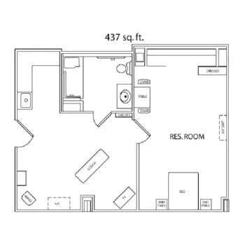 Floorplan of Brighter Living Assisted Living, Assisted Living, Memory Care, Hopewell, VA 4