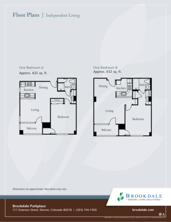 Floorplan of Brookdale Parkplace, Assisted Living, Denver, CO 1