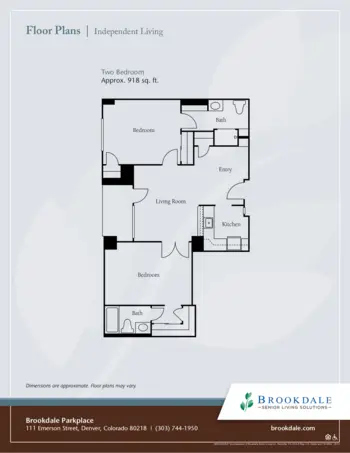 Floorplan of Brookdale Parkplace, Assisted Living, Denver, CO 8