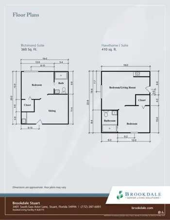 Floorplan of Brookdale Stuart, Assisted Living, Stuart, FL 2