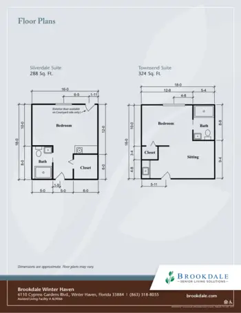 Floorplan of Brookdale Winter Haven, Assisted Living, Winter Haven, FL 1
