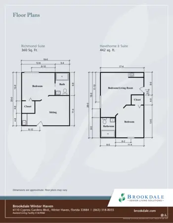 Floorplan of Brookdale Winter Haven, Assisted Living, Winter Haven, FL 2