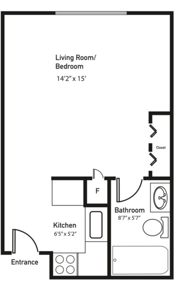 Floorplan of Brookstone Estates of Effingham, Assisted Living, Effingham, IL 4