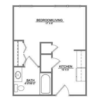 Floorplan of Cedar Hills Senior Living Center, Assisted Living, Cookeville, TN 3
