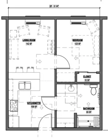 Floorplan of Charter Senior Living of Oak Openings, Assisted Living, Sylvania, OH 2