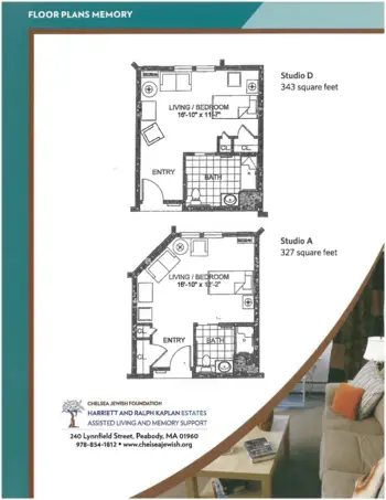Floorplan of Cohen Florence Levine Estates, Assisted Living, Chelsea, MA 1
