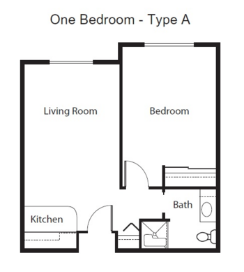 Floorplan of Edmonds Landing, Assisted Living, Edmonds, WA 1