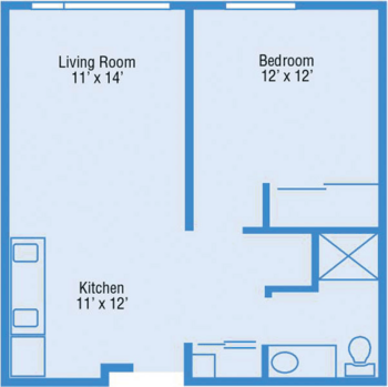 Floorplan of Fountain Plaza, Assisted Living, Medford, OR 1