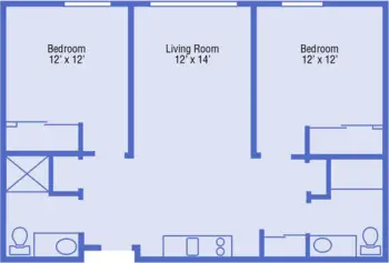 Floorplan of Fountain Plaza, Assisted Living, Medford, OR 3