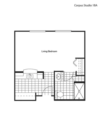 Floorplan of Garden Estates of Corpus Christi, Assisted Living, Corpus Christi, TX 4
