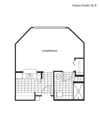 Floorplan of Garden Estates of Corpus Christi, Assisted Living, Corpus Christi, TX 5