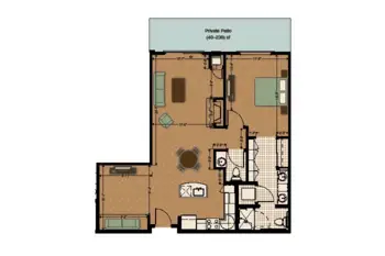 Floorplan of Morningstar of Arvada, Assisted Living, Arvada, CO 3