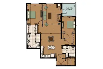 Floorplan of Morningstar of Arvada, Assisted Living, Arvada, CO 4