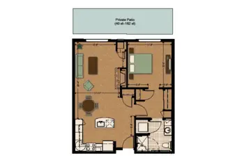 Floorplan of Morningstar of Arvada, Assisted Living, Arvada, CO 5