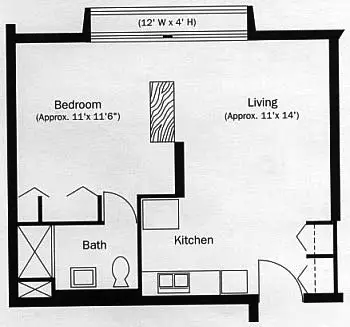 Floorplan of Ravoux Hi-Rise, Assisted Living, Saint Paul, MN 3