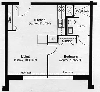 Floorplan of Ravoux Hi-Rise, Assisted Living, Saint Paul, MN 6
