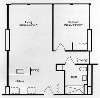 Floorplan of Ravoux Hi-Rise, Assisted Living, Saint Paul, MN 7