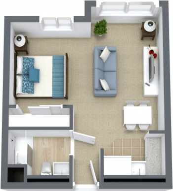 Floorplan of Sagebrook Senior Living at Bellevue, Assisted Living, Bellevue, WA 1