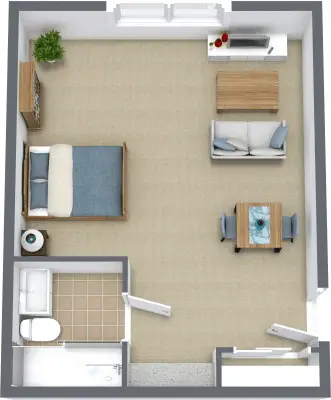 Floorplan of Sagebrook Senior Living at Bellevue, Assisted Living, Bellevue, WA 2