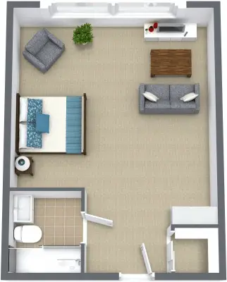 Floorplan of Sagebrook Senior Living at Bellevue, Assisted Living, Bellevue, WA 4