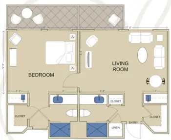 Floorplan of Silvergate Fallbrook, Assisted Living, Fallbrook, CA 1