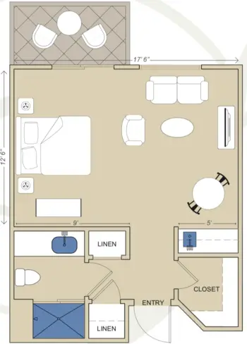 Floorplan of Silvergate Fallbrook, Assisted Living, Fallbrook, CA 2