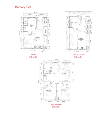 Floorplan of St. Bernards Villa, Assisted Living, Jonesboro, AR 6