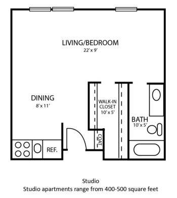 Floorplan of Tesson Heights, Assisted Living, Saint Louis, MO 2